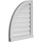 Ekena Millwork Quarter Round Top Left Surface Mount PVC Gable Vent w/ 2"W x 2"P Brickmould Sill Frame, 20"W x 24"H GVPQL20X2403SF - alternate 3
